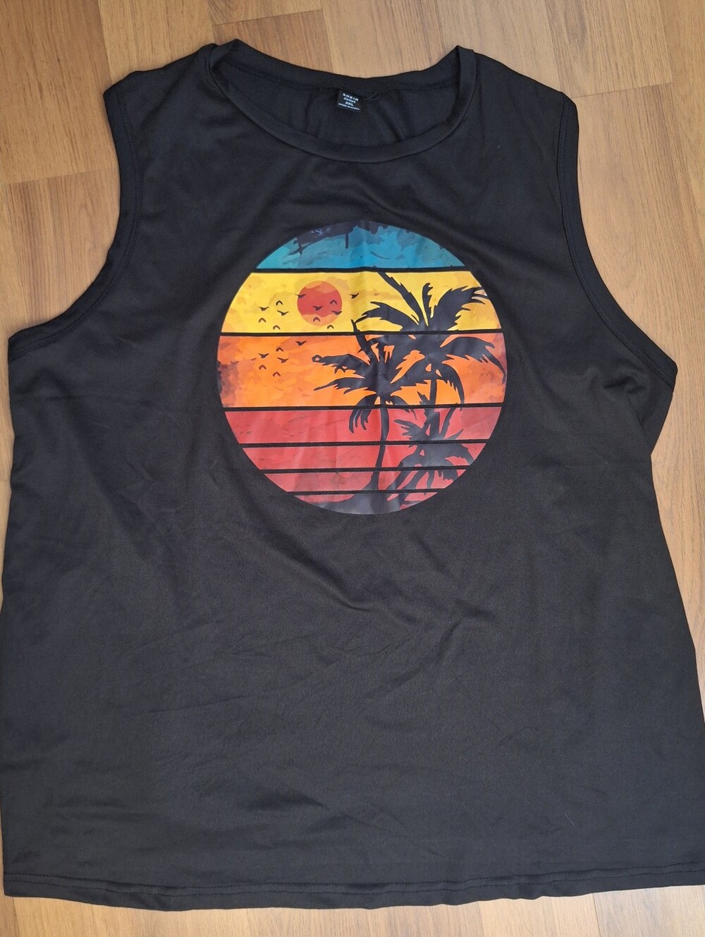 Shein Curve Graphic Tank Top